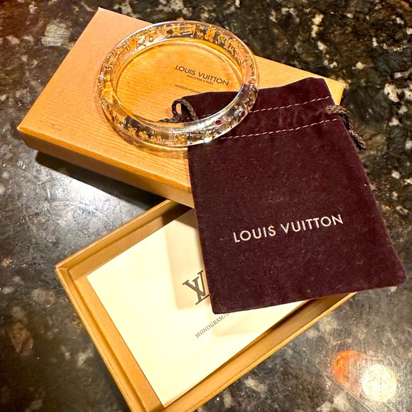 Authentic Louis Vuitton Uncle John TPM Bangle Bracelet Clear M65867 LV Box - Picture 1 of 1
